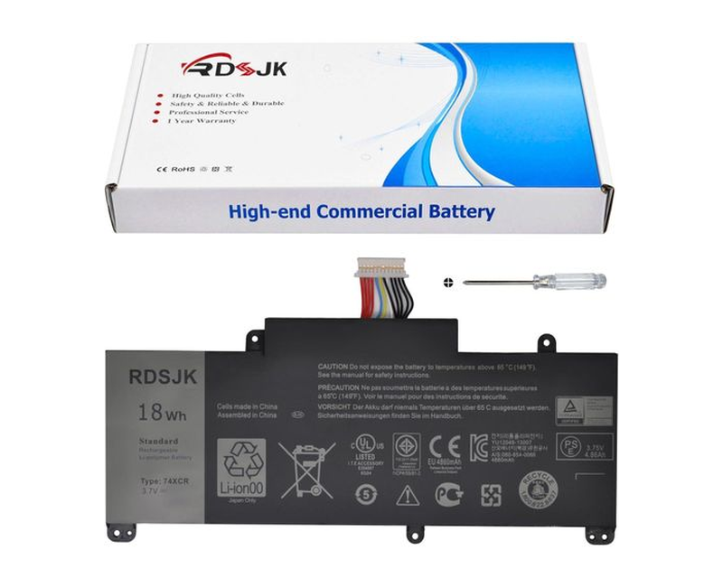 74XCR Laptop Battery Compatible with Dell Venue 8 Pro 5830 T01D T10D-5830 Windows VXGP6 X1M2Y Series Tablet 074XCR 0X1M2Y 0VXGP6 3.7V 18Wh