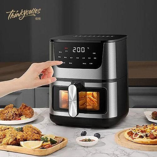 Hoffmans 8L / 8 Litres Digital Electric Airfryer / Air Fryer - Black