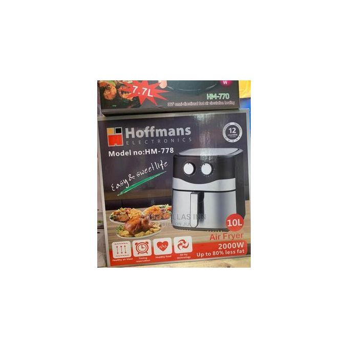 12L / 12 Lites Electric Air Fryer - BLACK