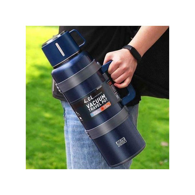 Hot & Cold Stainless Steel Vaccum Insulated 4L, 72 Hour Flask- Multi-colours.