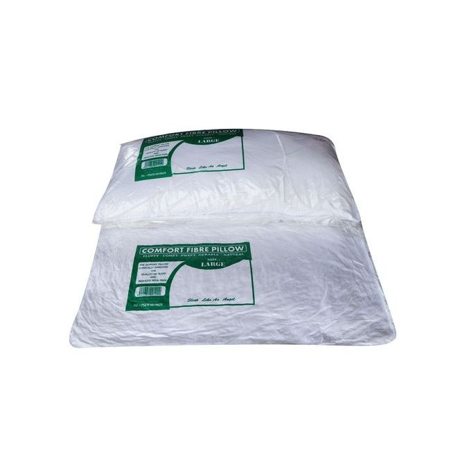 Very Big Comfort Fibre Soft Pillows Pair (2) - White