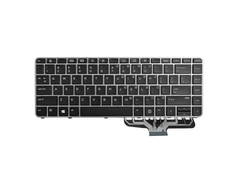 New Replacement Keyboard Compatible with HP Elitebook Folio 1040 G3 818252-001 844423-001 with Backlit with Silver Frame