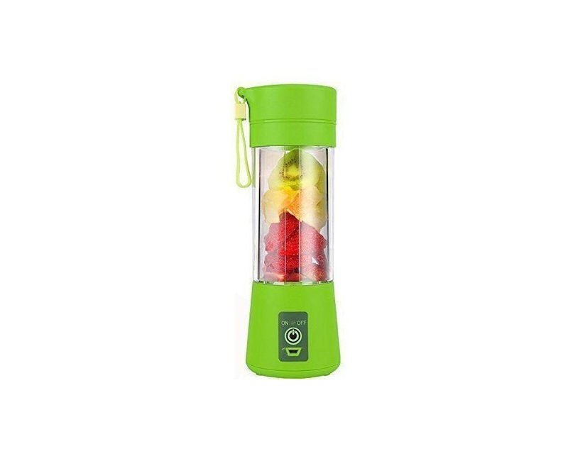 Portable Rechargable USB Mini Blender Juicer 380ml - Green
