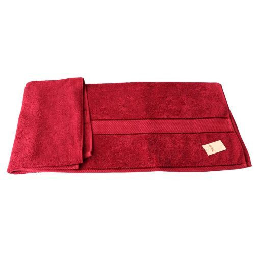 New Absorbent Large Cotton Bath Towel - Maroon