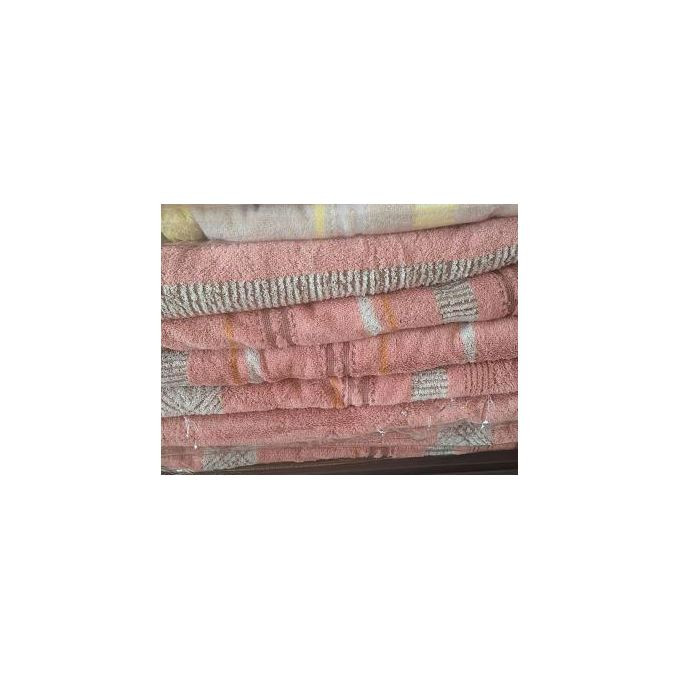 Large bath cotton towel 90*180cm Pink multicolor