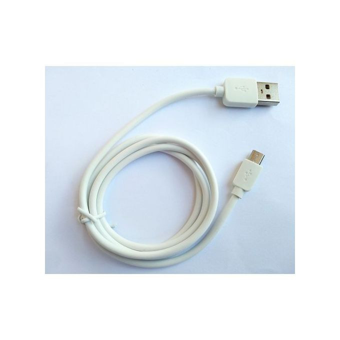 Ultra Long reinforced Micro USB Charging Cable - White