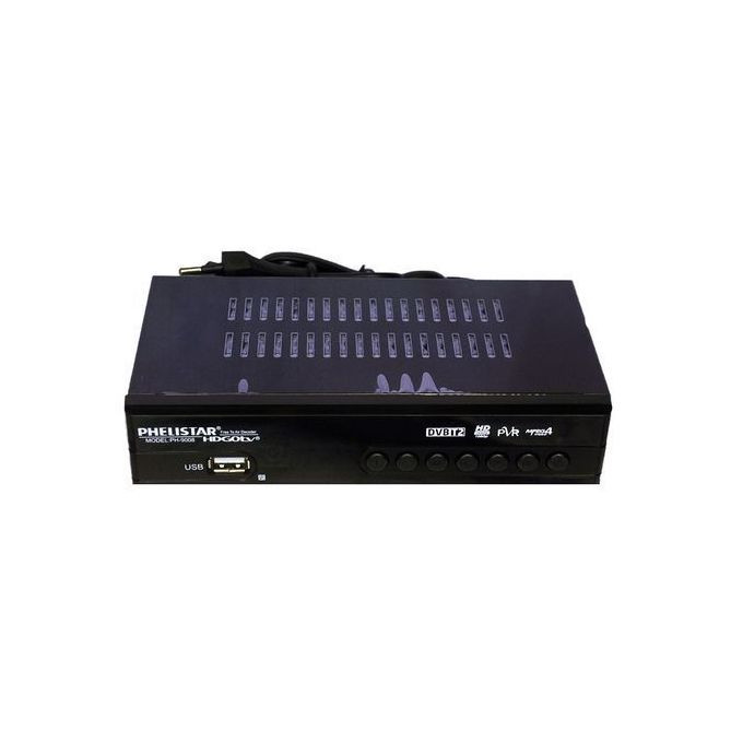 Phelistar High Free To Air Decoder - Black