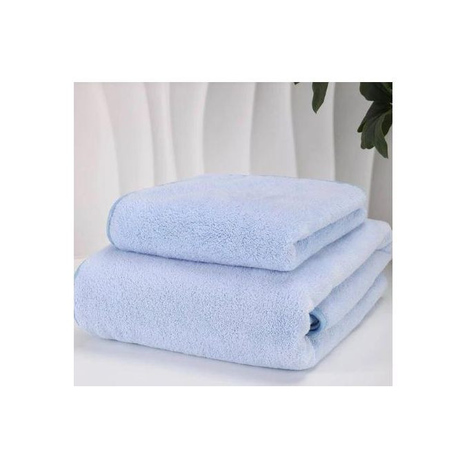 Baby To Kids Cotton Absorbent Bath Towel 70x140cm Blue