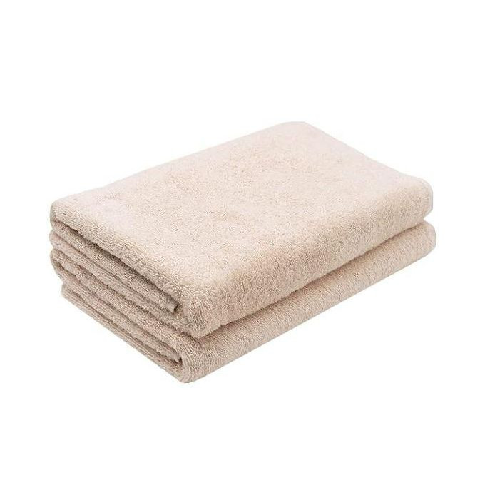 Baby to kids absorbent shower towels cotton, 70x140cm, brown may slightly vary