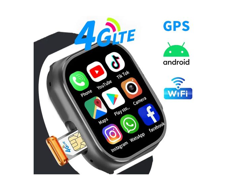 Smart 2030 C90 ULTRA Tiktok 4G Simcard Smart Watch With 4GB RAM And 64GB Internal Memory Plus 2 Straps -Multi Colour
