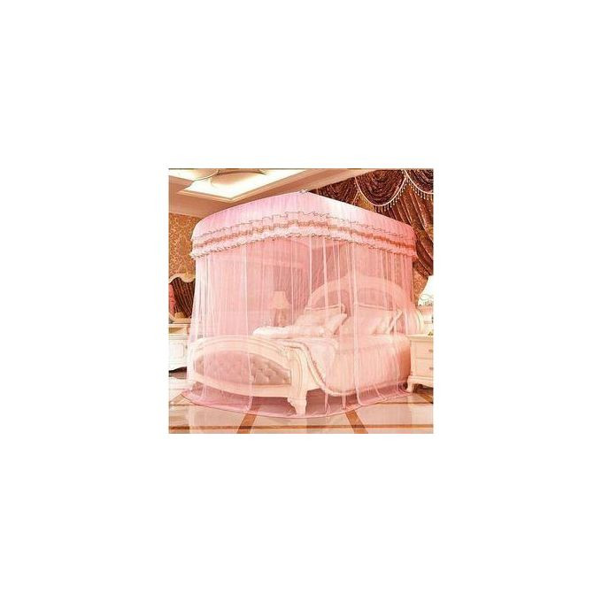 Two Stand Adjustable Net - Pink 6x6