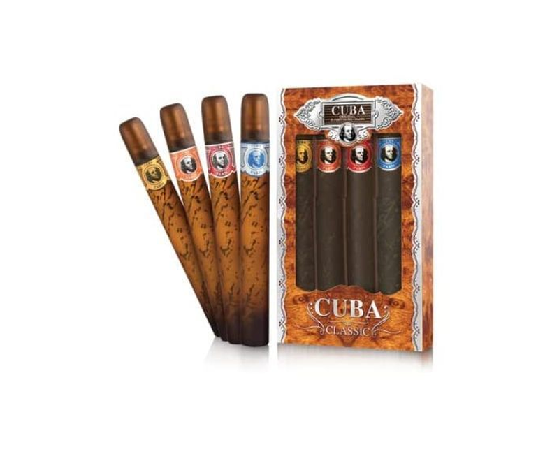 Cuba By Cuba For Men - 4 Pc Gift Set Perfumes (Gold, Blue, Red, Orange)