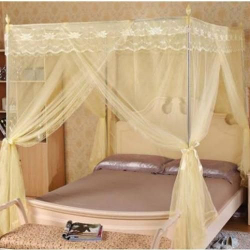 5*6 Flat Mosquito Net Without Metal Stands - Cream