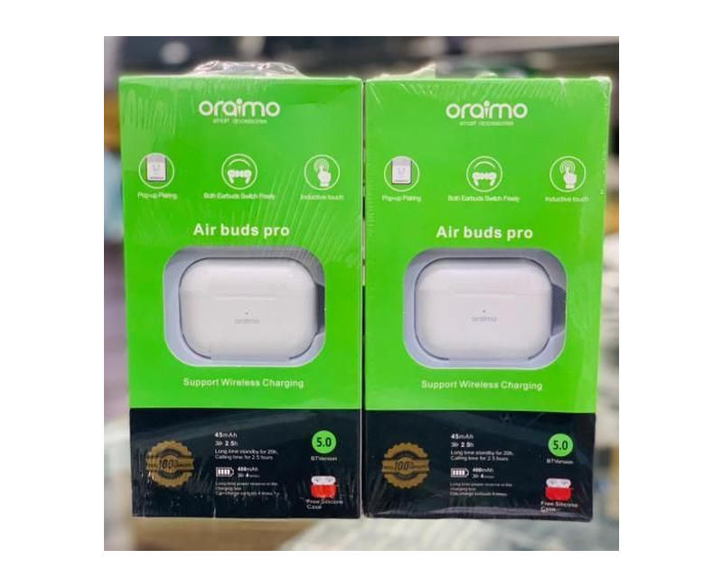 Oraimo Air Buds Pro Full Freedom Wireless Bass BT V5.2 - White