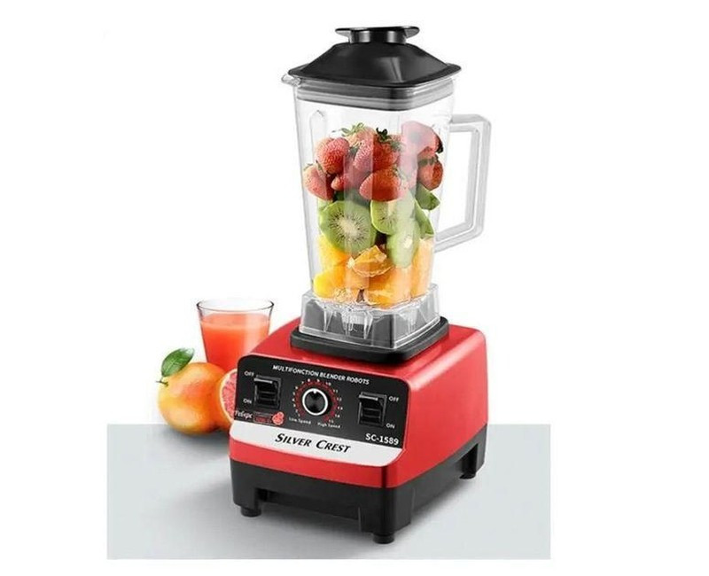 Commercial Electric Blender For Heavy Duty Works & Business - Red,Black