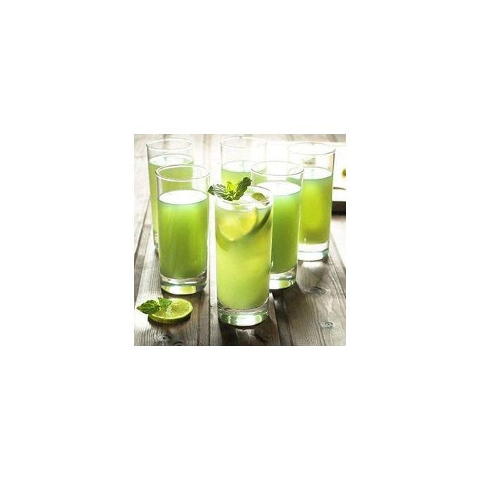 6 Pieces Glasses For Drinking Juice And Beer - Clear