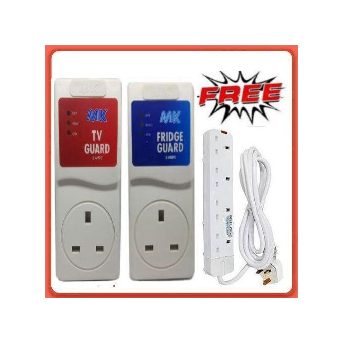 TV Guard For all Tv + Fridge Guard For all Fridge + FREE 4 Way Extension