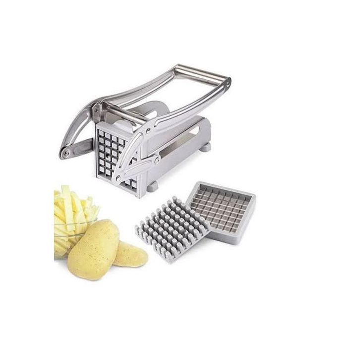 French Fries Irish Potato Cutter Slicer - Silver