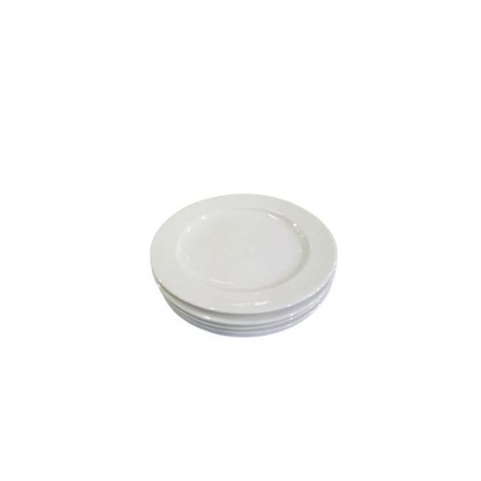 6 Pieces Heavy Side Plates - White