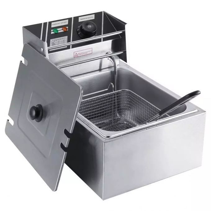 Wngreat 6 Litre Commercial Deep Fryer - Silver