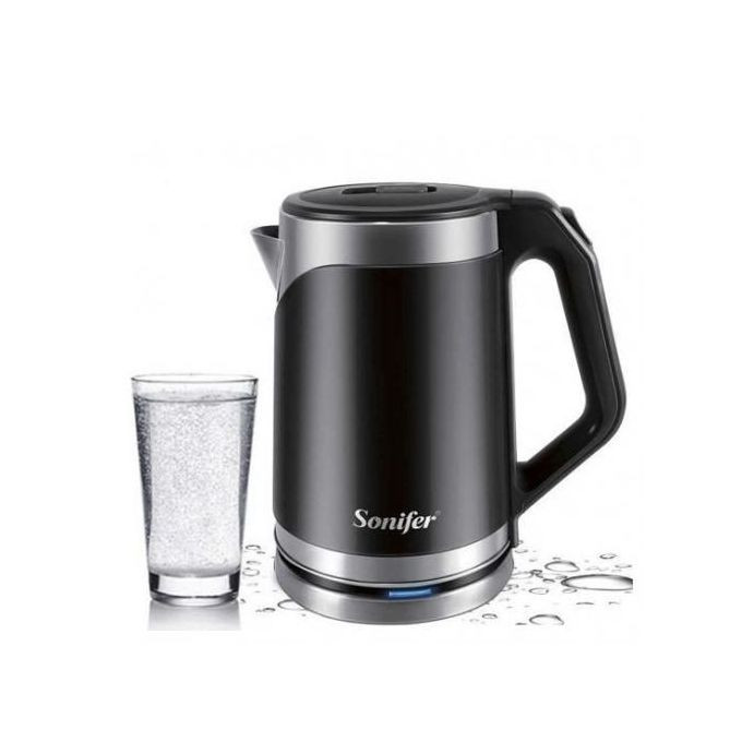 Sonifer Cordless Electric Kettle, 2 Litres - Black