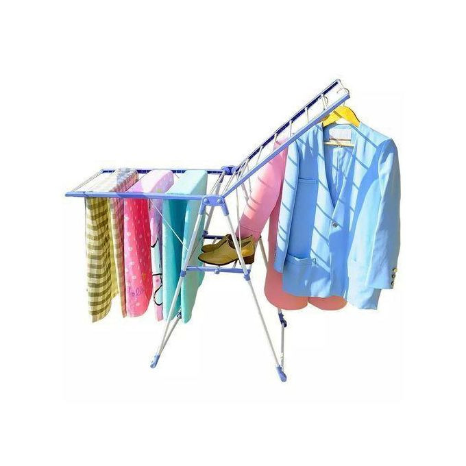 Stainless Steel Clothes Drying Rack/Color May Vary-Blue