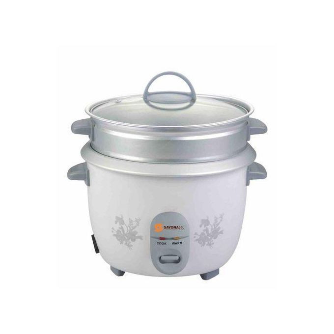 Sayona 3.2 Litres Rice Cooker + Steamer SRC-4627 - White