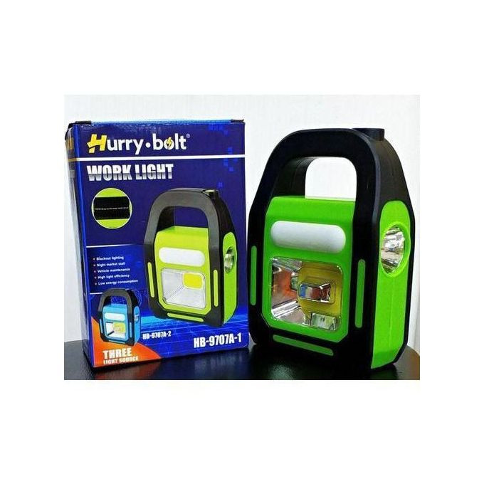 Solar And Rechargeable LED Flood Light - Multicolor