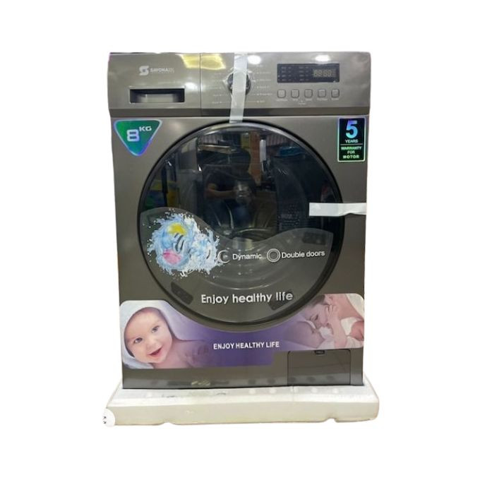 Sayona Sayona SMWF08DS Washing Machine 8KG - Silver (3YRS WRNTY)