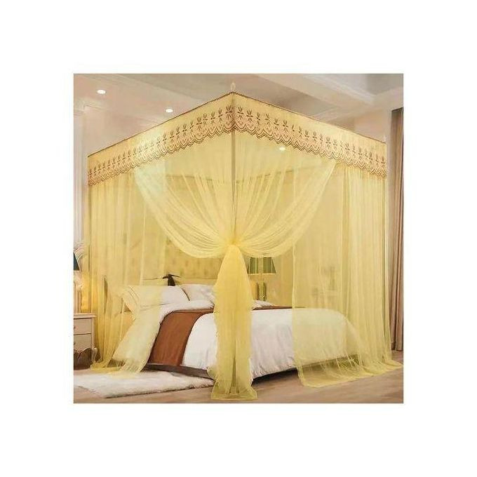 Other 4*6 CREAM MOSQUITO NET WITH METALLIC STANDS