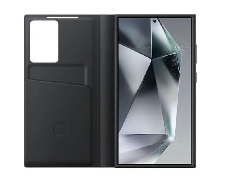 Smart View Wallet Case for Galaxy S24 Ultra - Black