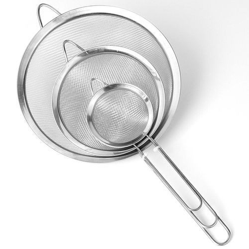 Small Set of 3 Sievers - Silver