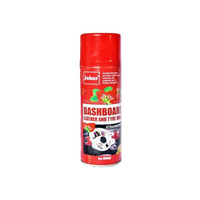 Joker Dashboard Leather & Tyre Wax Cleaner, Strawberry - 450ml
