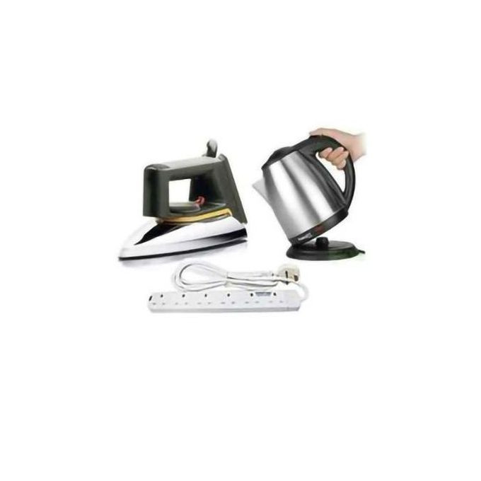 Bundles Non Sticky Flat Iron + Kettle + Extension Cable