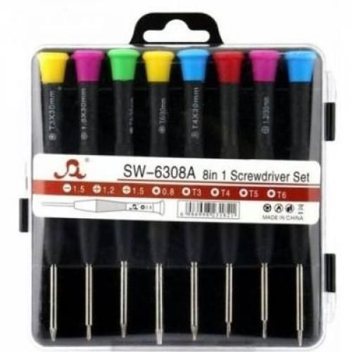 8 In1 Screwdriver Set Multifunction Hand Tools-Multicolor