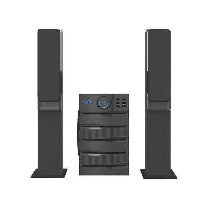 Global Star 3.1 Heavy Bass Home Theater Speaker System - Back