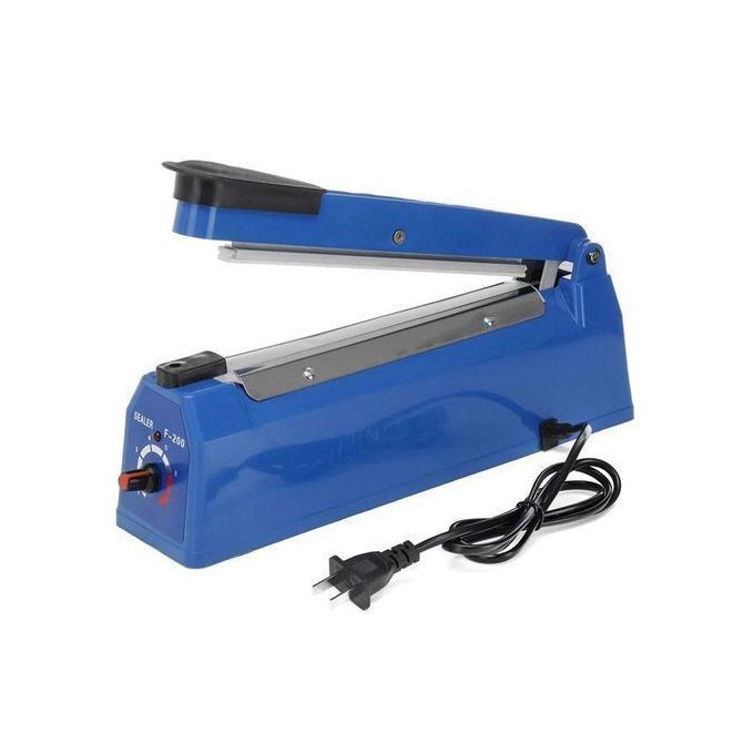 Handheld Impulse Sealer Machine Plastic Sealing - Blue 200mm