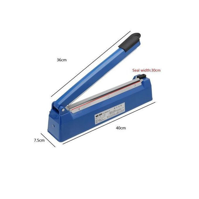 Handheld Impulse Sealer Machine Plastic Sealing - Blue 250mm