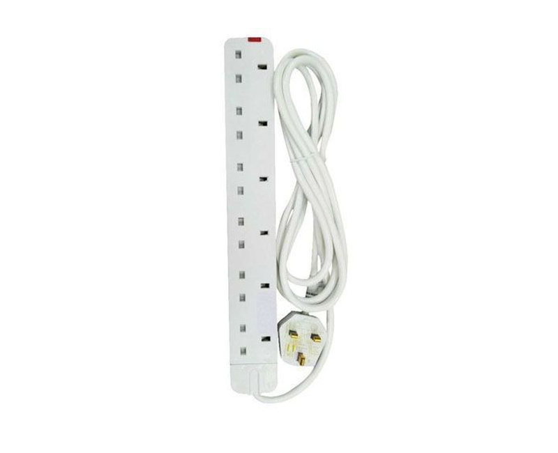 Other 6 Way Extension Cable - White