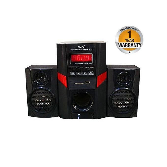 AILIPU 2.1 Channel FM/SD Multimedia Bluetooth Home Audio System /Sub Woofer- Black