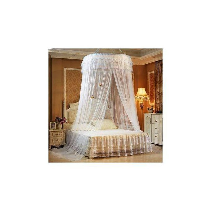 Other Big White Round Mosquito Net For Single Bed-FREE SIZE.