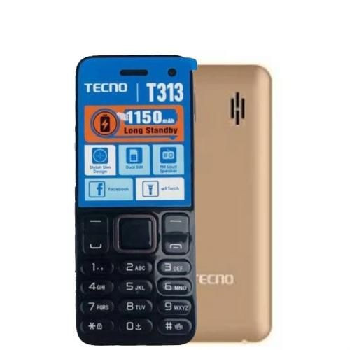 Tecno T313 Dual SIM 1.77” 1150mAh - Champagne Gold (1 YR WRTY)