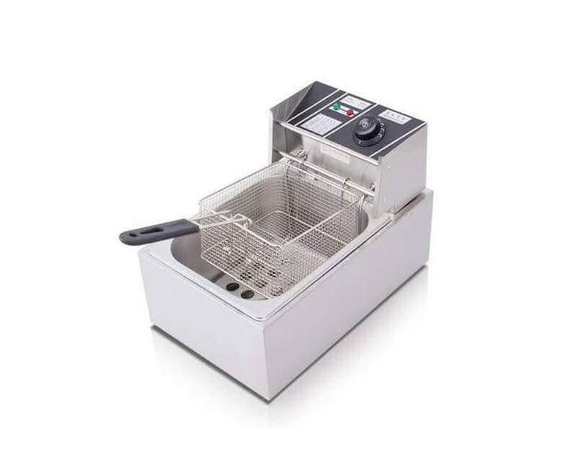 Genuine 6 Liter / 6L single Commercial electric Deep Fryer - Silver