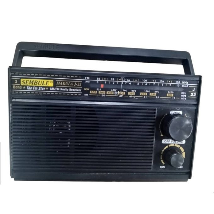 Sembule Portable FM/AM Radio - Black.