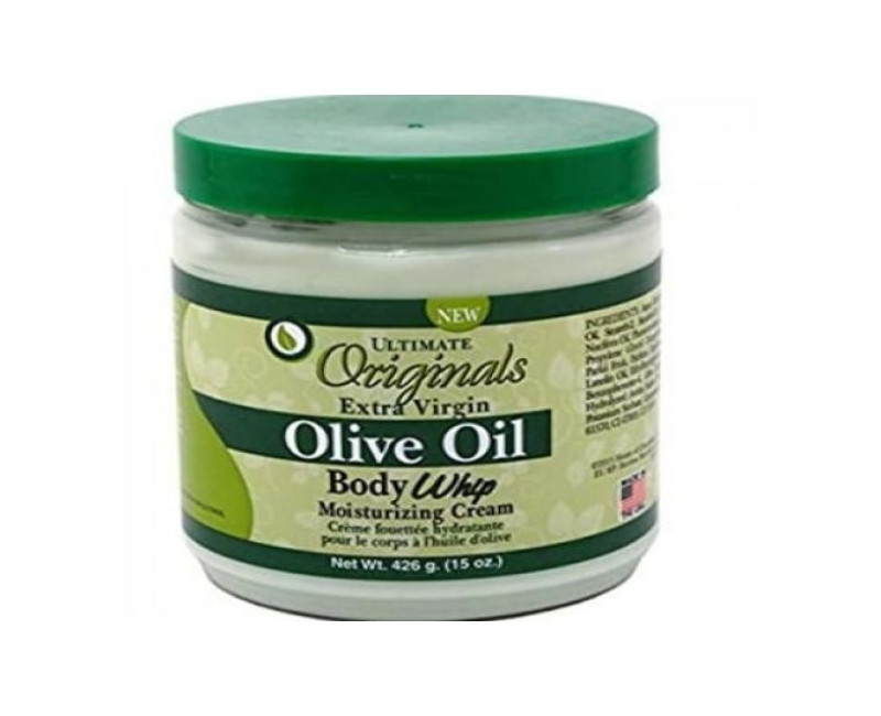 Ultimate Organics Extra Virgin Olive Oil Body Whip Moisturizing Cream 426g