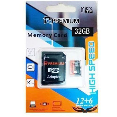 Premium 32GB Memory Card - Black