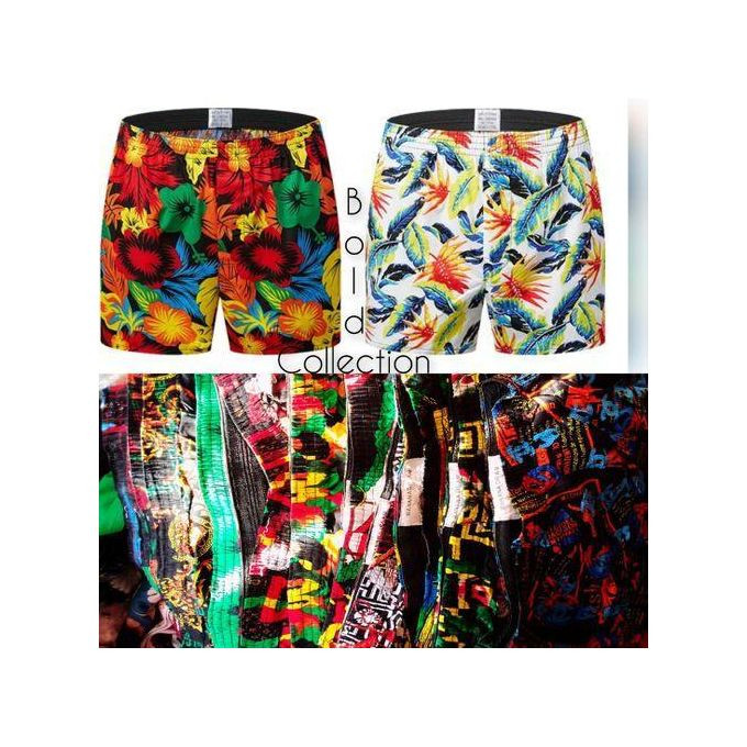 3PCs Pure Cotton Multicolor Men's Boxers – Multicolor