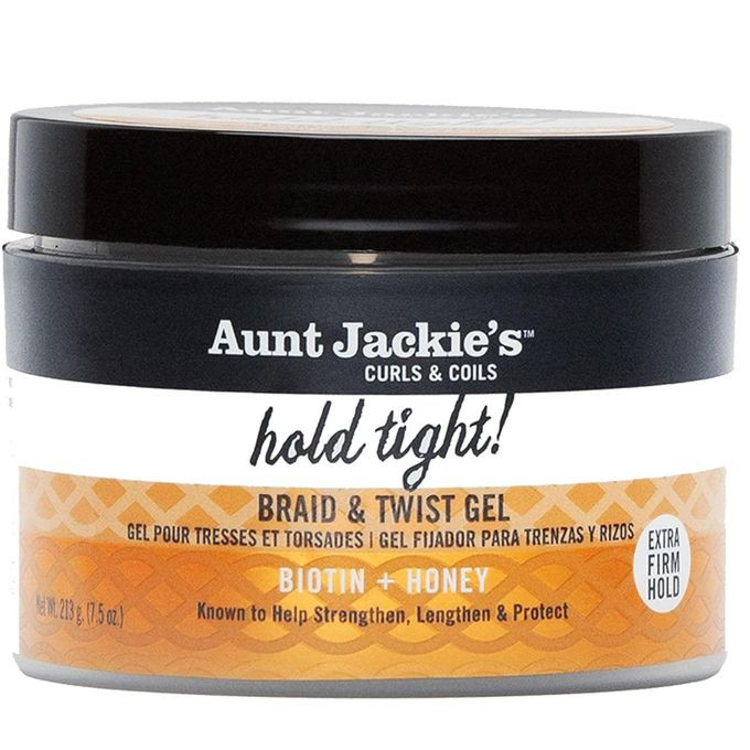 Aunt Jackie'S Curls & Coils Biotin + Honey Hold Tight Braid & Twist Gel With Extra Firm Hold, 7.5 Oz /2PACK
