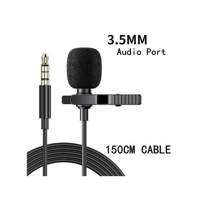 Lapel Microphone For Cameras Phone,150CM Cable
