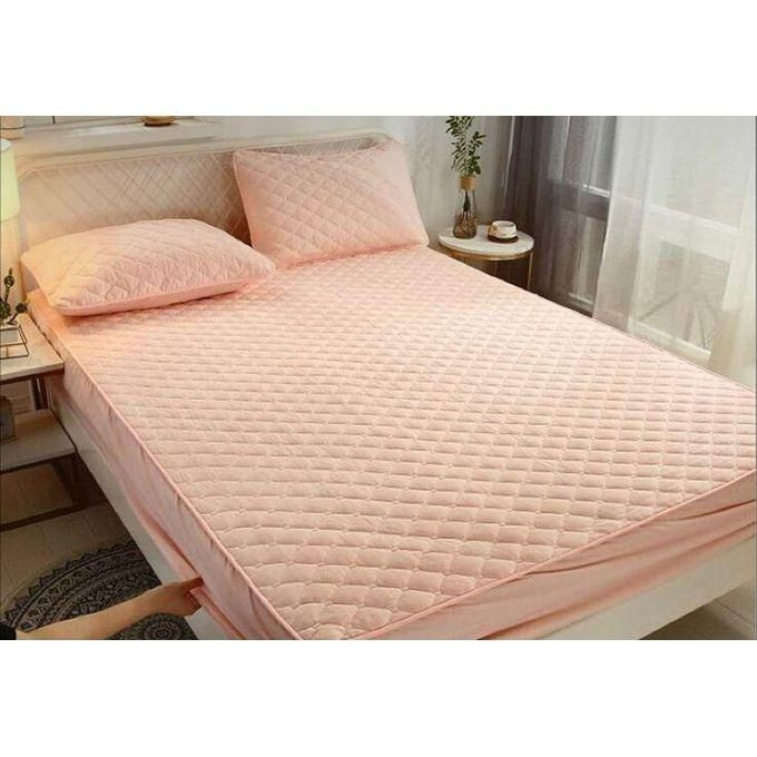 Original Waterproof Mattress Cover Full Fit Protector-Pink, Peach